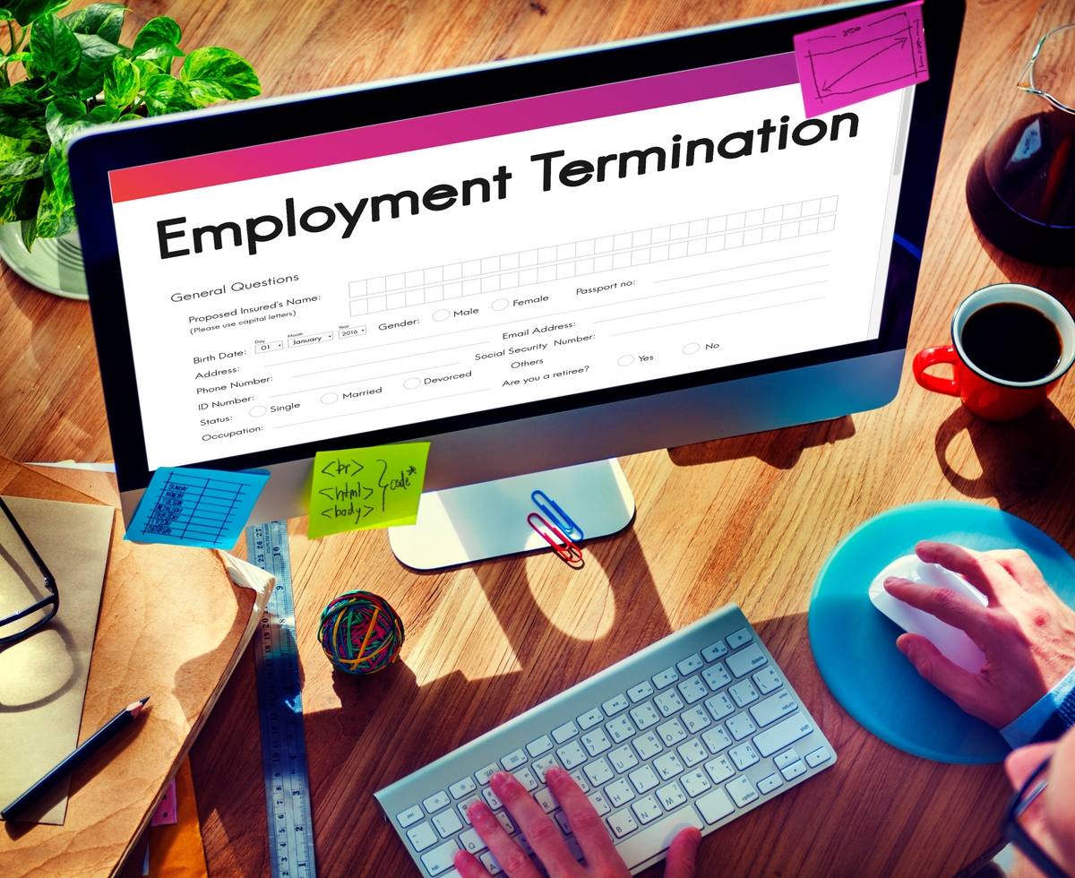 Employment Termination Form Document Concept